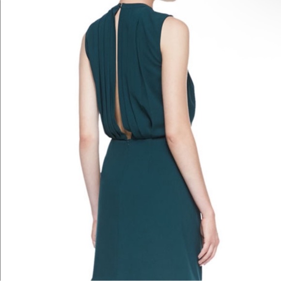 L’agence Draped Green Mini Dress Size 4 Cocktail Party Evening Wear Elegant - Picture 8 of 12